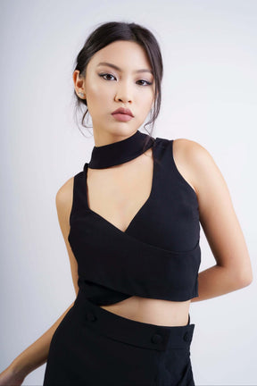 Black Crop Top ‘Étourdissante’ img 3